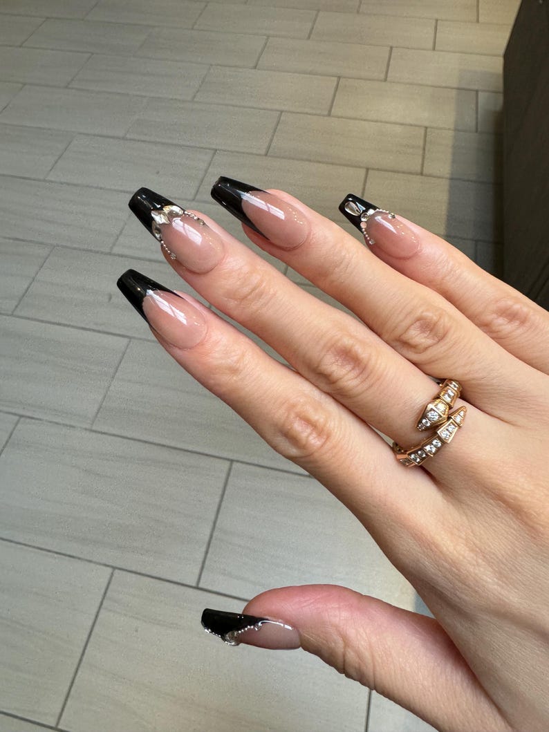 Black French Tips